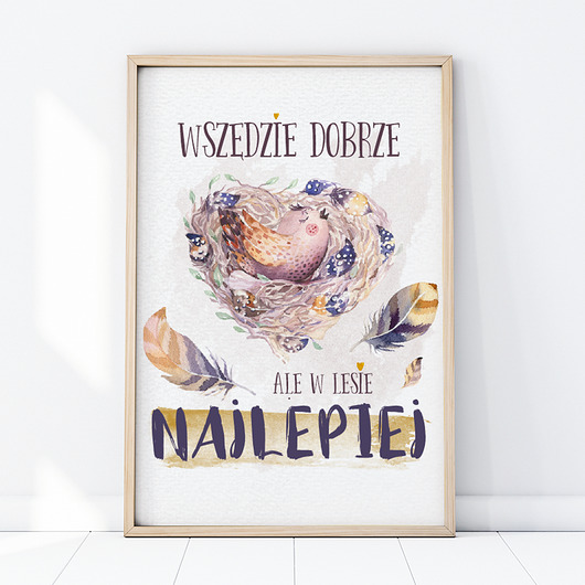 PLAKAT WSZĘDZIE DOBRZE P107 Yoko Design