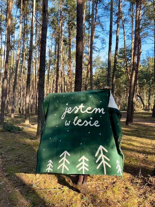 koce i narzuty KOC L Jestem w Lesie