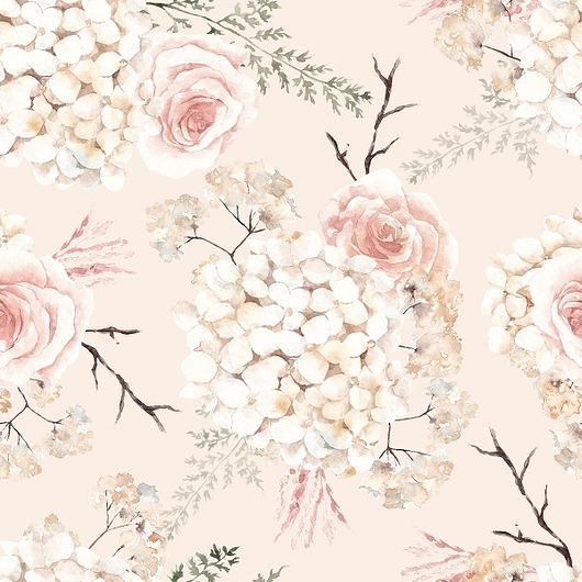 naklejki ścienne do pokoju dziecka Tapeta Bohemian Flowers 1 53cmx10m PZ
