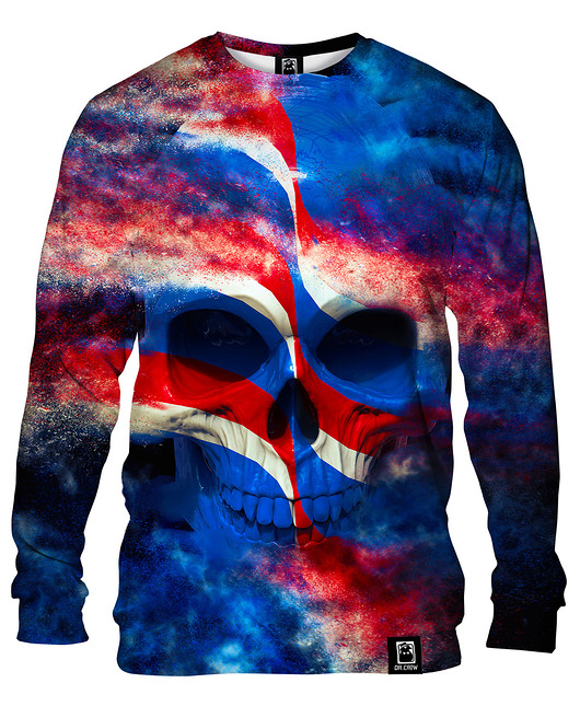 bluzy męskie Bluza Bez Kaptura Męska DR.CROW France Skull
