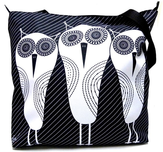 Duża torba na zamek z autorskim motywem:) Gaul Designs
