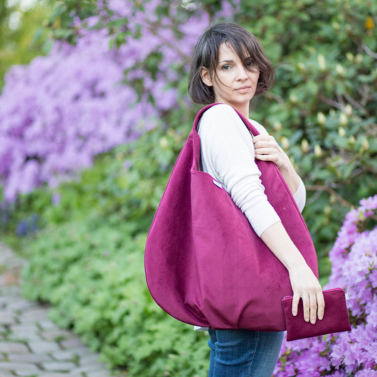 VELVET burgund + saszetka BandaBag