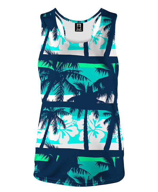 topy damskie DR.CROW Bokserka Blue Beach