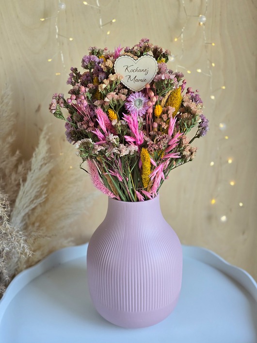 dodatki - różne Kwiaty dla Mamy - bukiet suszonych kwiatów do wazonu