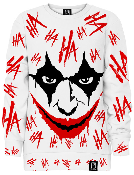 bluzy dla dziewczynki Bluza bez kaptura Dziewczynka DR.CROW Hahaha