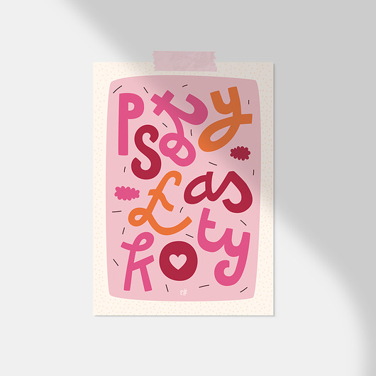 plakaty Plakat PSOTY ŁASKOTY
