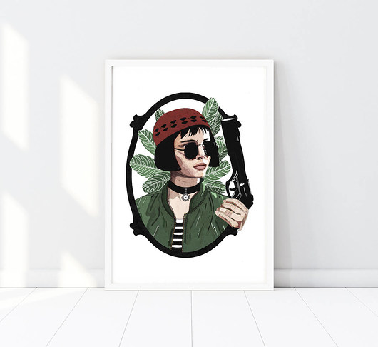 Mathilda Leon Zawodowiec | art Giclée print | A2 Żaneta Antosik PRINTS