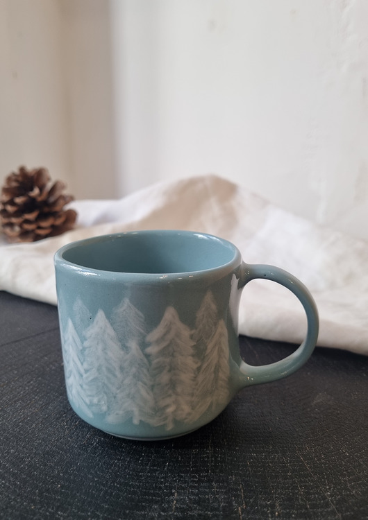 kubki Kubek ceramiczny Choinki