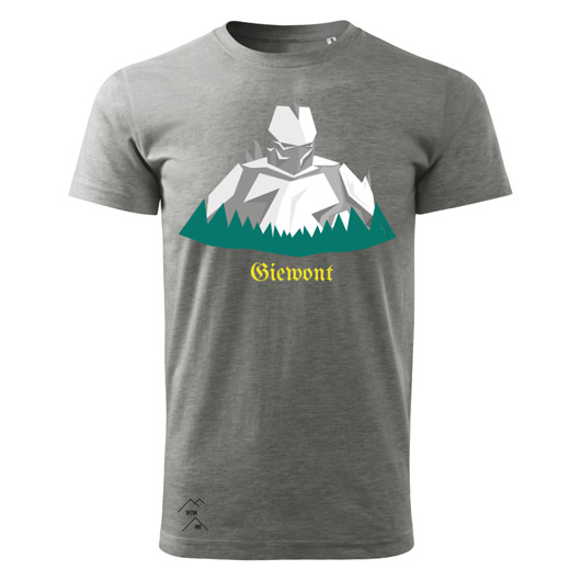 t-shirty męskie Giewont grafika by Szymon Rabiasz grey men