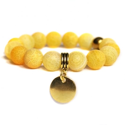 agat trawiony YELLOW kaktusia