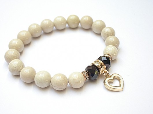 Ivory heart - bransoletka KiKa pracownia