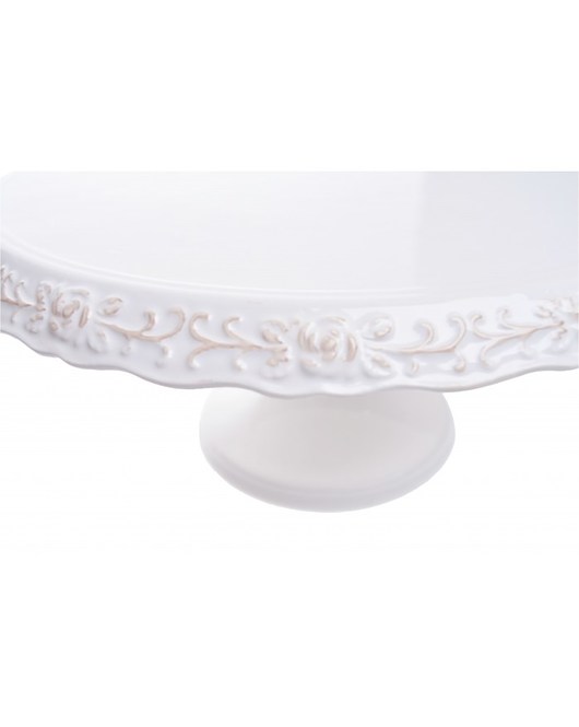 Patera Porcelanowa Z Beżowym Zdobieniem MIA home