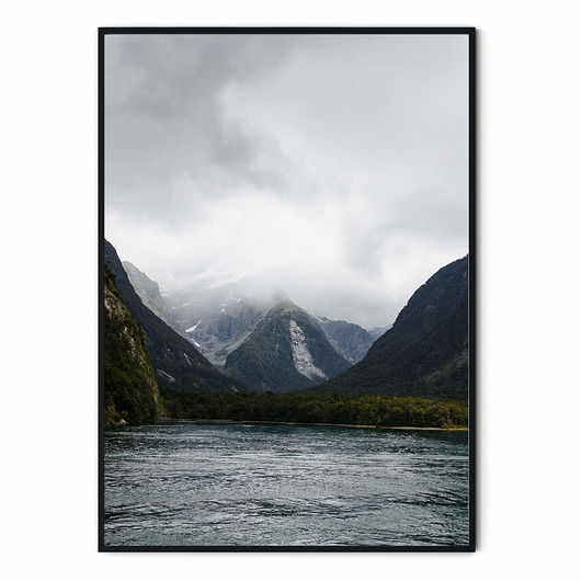 Autorski plakat Nowozelandzkie fiordy no. 3 myscandi