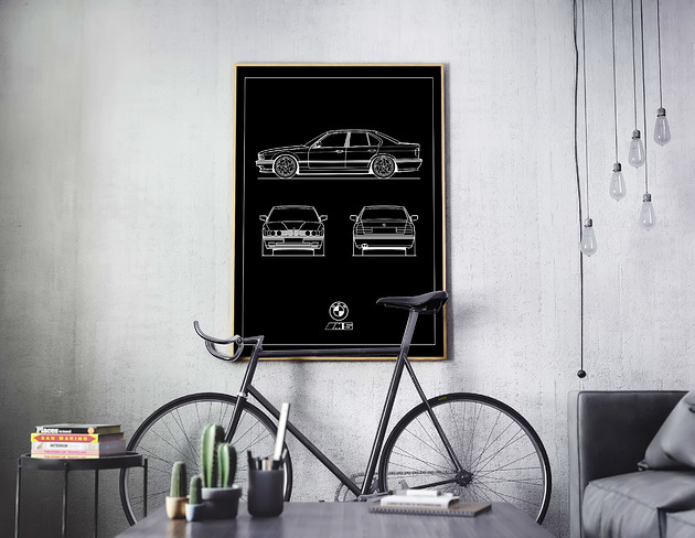 plakaty Plakat Legendy Motoryzacji - BMW M5