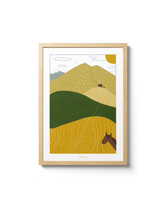 Bieszczady. Plakat A3 natbartczak