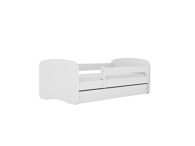 meble do pokoju dziecka Łóżko dziecięce Wish białe 180x80 cm z szufladą