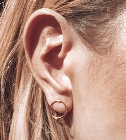 Kolczyki pozłacane Koła ringi 12mm Czaki Bransoletki
