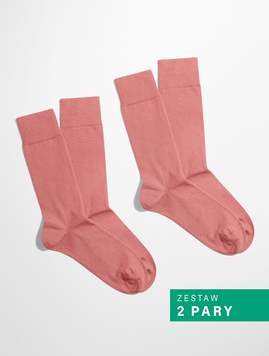 skarpetki damskie Skarpetki Essential - Soft Blush - Jasny Różowy - Zestaw 2 pary (unisex)