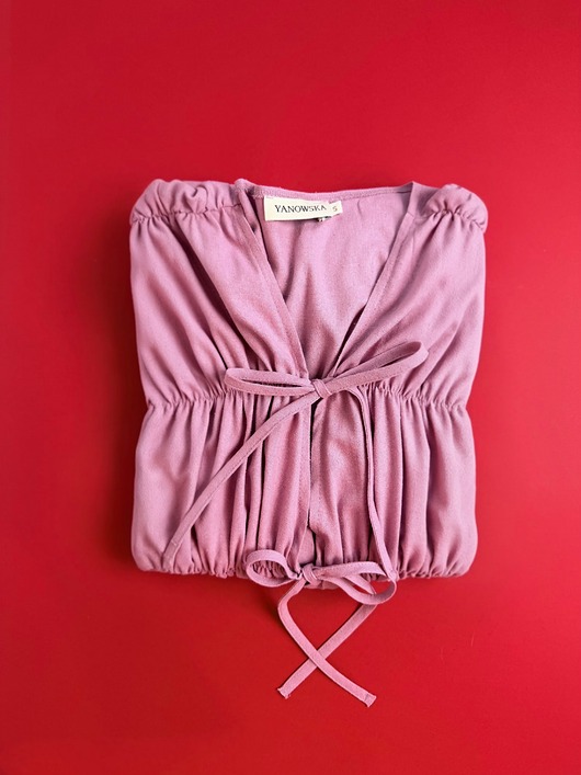 sukienki maxi damskie Jedwabna długa różowa sukienka z marszczeniem, PINK LIDIA