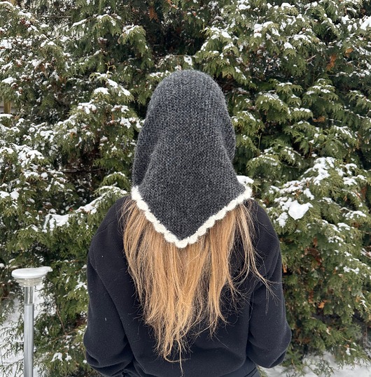 szale damskie Mira szal chusta z baby alpaki z ozdobną ramką alpaka & merino  handmade