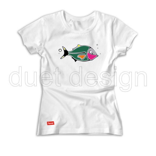 T-shirt Damski A_047 duet design Duet design