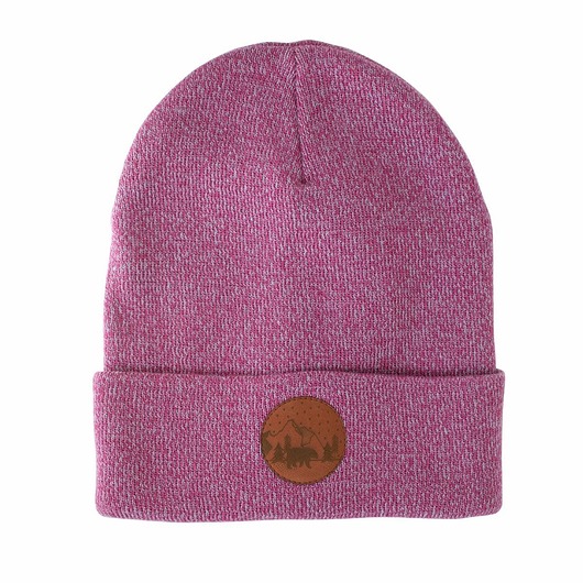 Czapka Beanie Bawełna Różowy Melanż KABAK