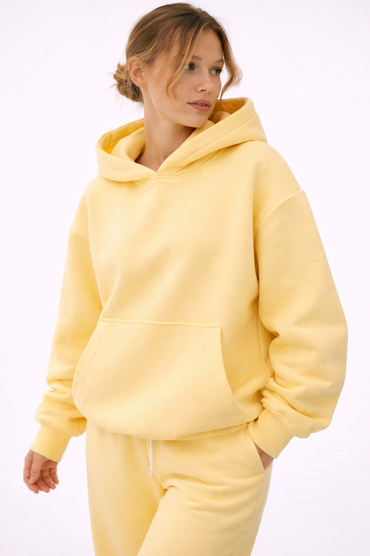 bluza z kapturem damska Bluza - 330 GSM  Żółty