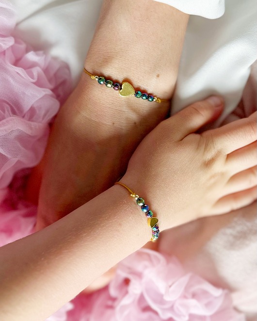 bransoletki z kamieni naturalnych Bransoletki MAMA i CÓRKA komplet