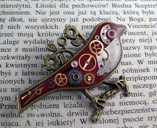 Mechaniczny ptak czerwony 26 Zegarynki