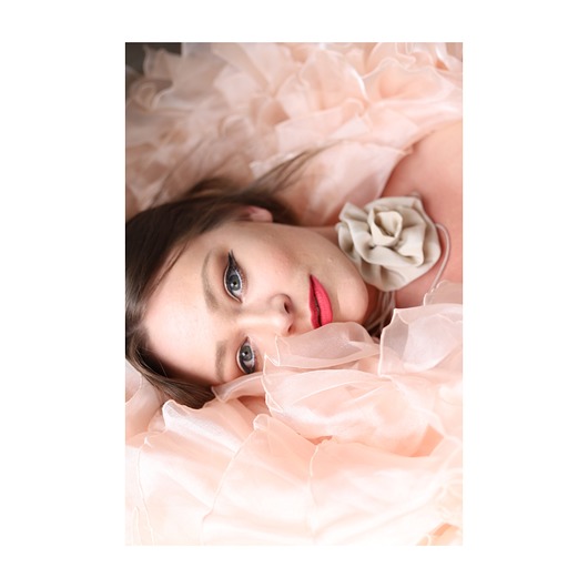 chokery Jedwabny choker róża