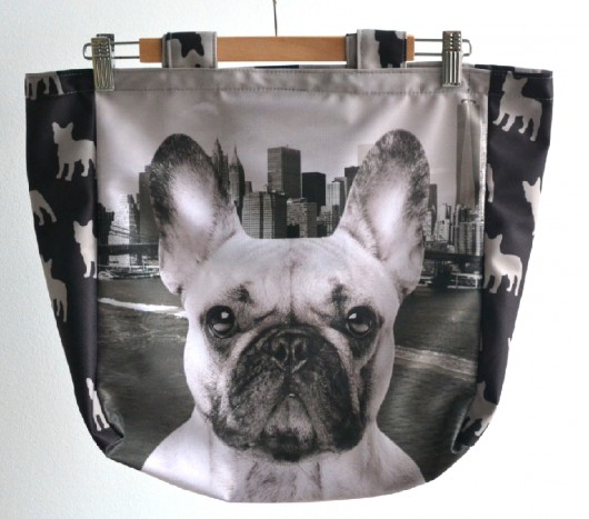 Ekologicza torba, eko torba, frenchie, buldog  nkcraftstudio