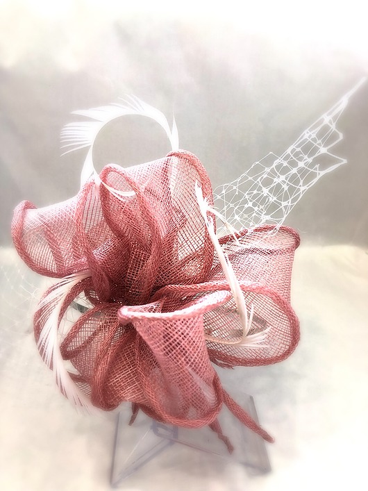  Fascynator różany MonicMillinery