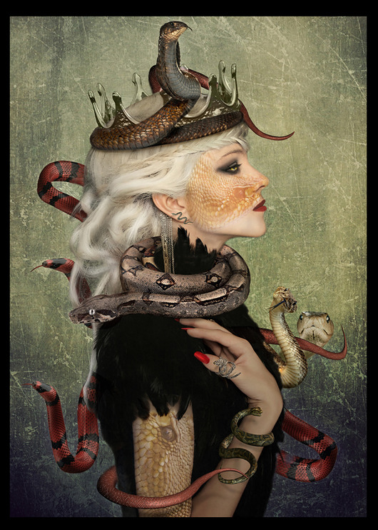 grafiki i ilustracje Jamasumi Królowa Węży  Grafika Digital Art
