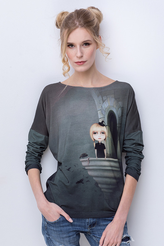 Magic girl bluzka z nadrukiem UNICORNO
