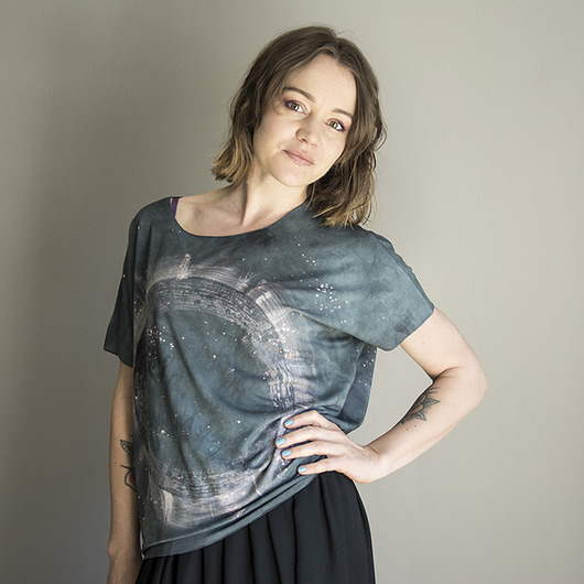 bluzka goshko oversize krótki rękaw GOSHKO