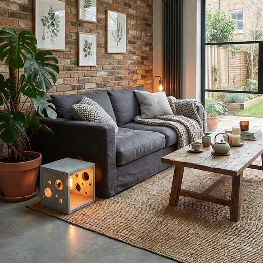 lampy podłogowe Lampa LED betonowa Crystal Shine