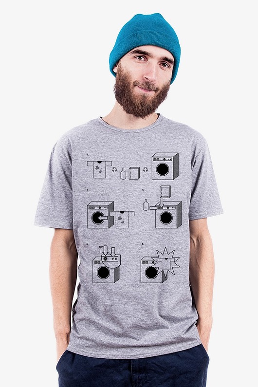 T-shirt męski 'Pranie' dziendobry
