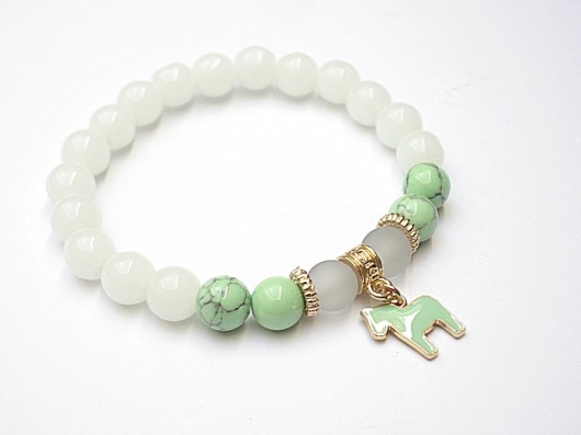 Pony green - bransoletka KiKa pracownia