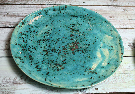 talerz ceramiczny - turkusowy 28 cm Studio Mini Forma