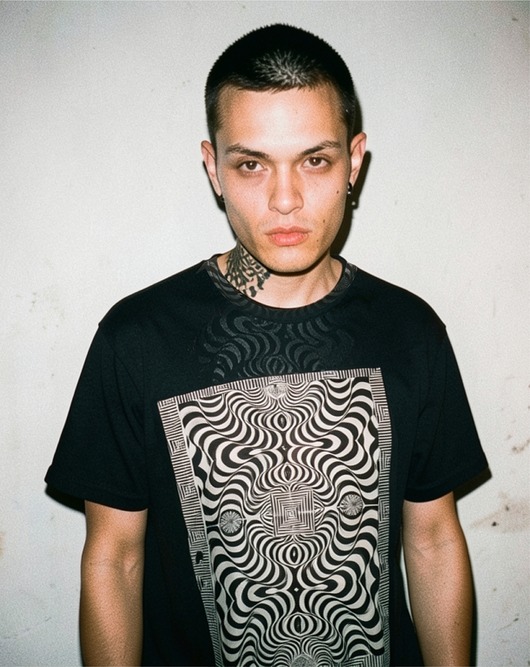 t-shirty męskie Koszulka z szarym drukiem  tshirt opart