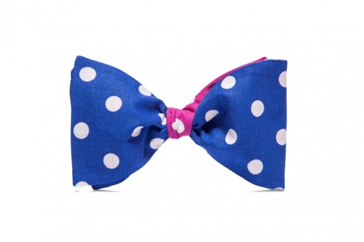 marthu mucha wiązana i poszetka DOUBLE DOTS BLUE marthu