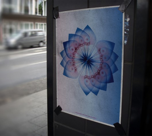 TYPOHOLE nr 6. Autorska Seria Plakatów (BLUE) typohole