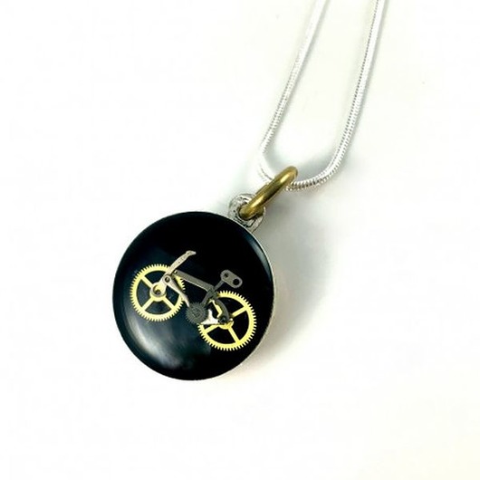 wisiory Wisior - BIKE (Black) - unikatowy wisiorek dla miłoścników rowerów