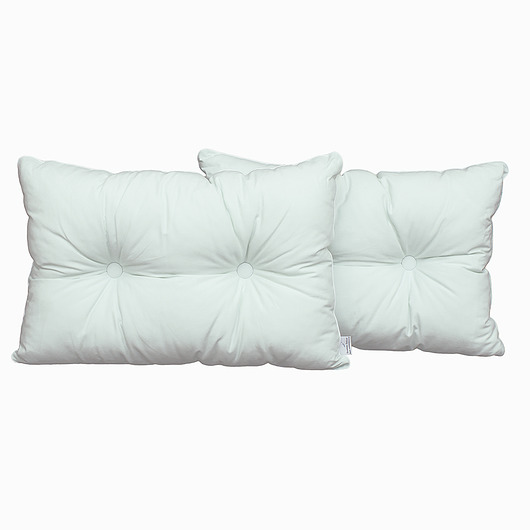 Poduszka pikowana guzikami miętowa Roomee Decor