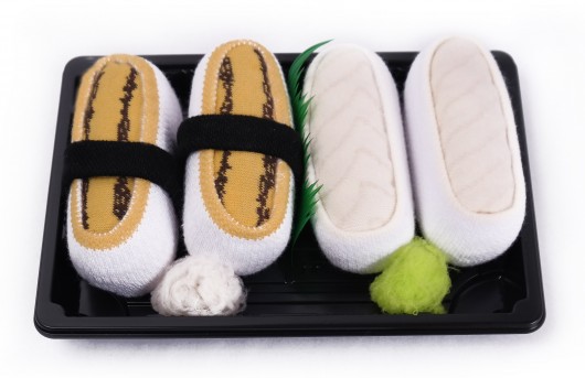 Skarpetki Sushi Socks Box 2 pary tamago, maślana Skarpetkowelove
