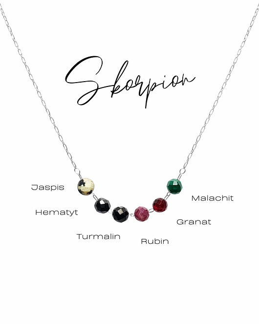 srebrne naszyjniki Twój ZODIAK, Naszyjnik Glam, Skorpion, srebrny