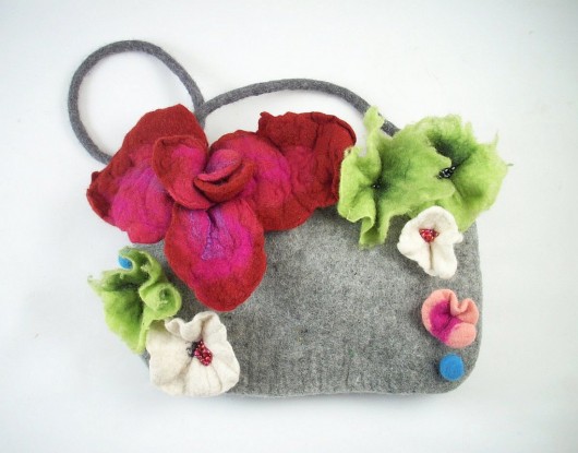 Jedwabnofilcowa Torebka: Living Bag filcant