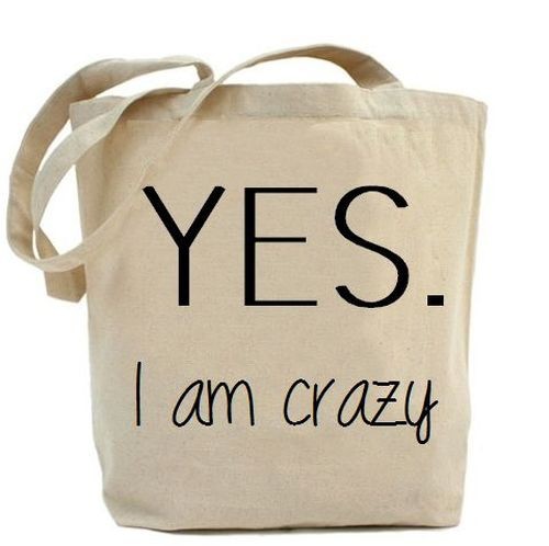 Torba YES, I am crazy magicboxshop