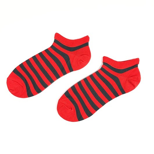 Stopki z bambusa w pasy czerwono-czarne EsteraShop