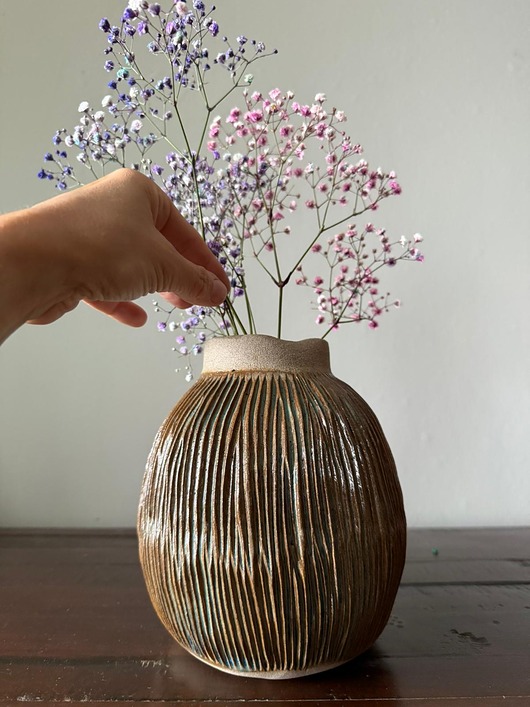 wazony Wazon ceramiczny "Deep Lines"